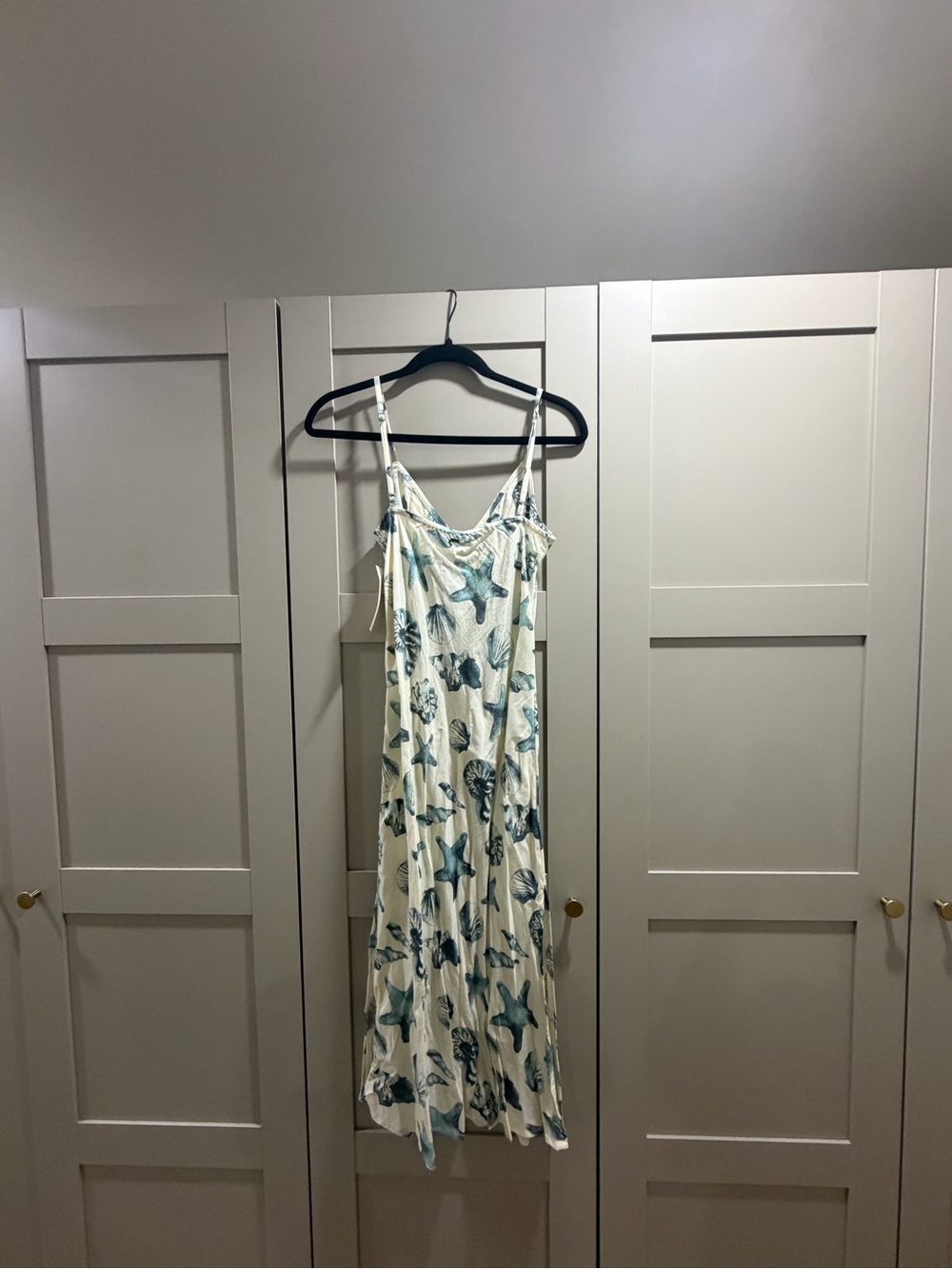 O'Neill Seashell & Starfish Maxi Dress - White & Teal